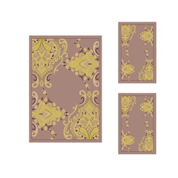 PRINTEMPS 53890 (Rectangulaire, ( T 150X220 + 2T 75X120 ), MARRON BRONZE)