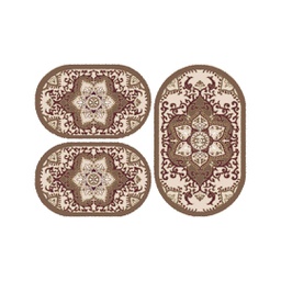 VALENCIA 58290 (Oval, ( O 80X130 + 2O 65X100 ), MARRON BRONZE_CREME)