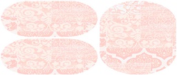 DUBAI 99740 (Oval, ( O 80X130 + 2O 65X100 ), BOIS DE ROSE)