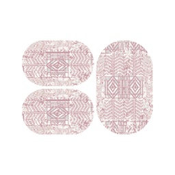 دبي A0970 (بيضوي, ( O 80X130 + 2O 65X100 ), وردي خشبي)