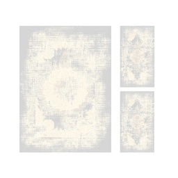 DUBAI A0131 (Rectangular, ( T 160X220 + 2T 60X110 ), GRIS CLAIRE)