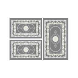 PLAZA 92380 (Rectangulaire, ( T 80X130 + 2T 65X100 ), GRIS FONCE)
