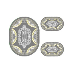 بلازا 92370 (بيضوي, ( O 100X130 + 2O 60X100 ), رمادي قاتم)
