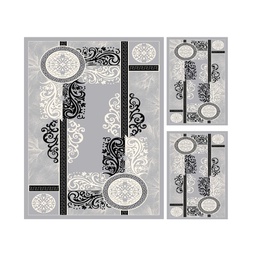 NOUR 5392X (Rectangular, ( T 140X220 + 2T 60X110 ), GRIS CLAIRE)