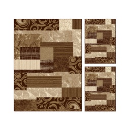 NOUR 5081X (Rectangulaire, ( T 140X220 + 2T 60X110 ), MARRON CHOCO)