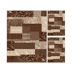 NOUR 5081X (Rectangulaire, ( T 140X220 + 2T 60X110 ), BRUN PALE)