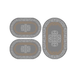 PLAZA 96760 (Oval, ( O 80X130 + 2O 65X100 ), GRIS FONCE)