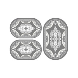 PLAZA 92370 (Oval, ( O 80X130 + 2O 65X100 ), GRIS FONCE)