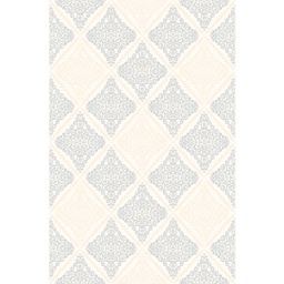 MADRID 97443 (Rectangular, 200X280, BLANC CASSE SHRINK_GRIS CLAIR)