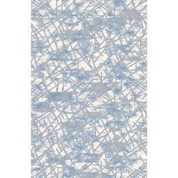MADRID 99760 (Rectangulaire, 200X280, ECRU SHRINK / BLEU TURQUOISE)