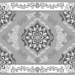 NOUR 5896L (Rectangulaire, 200X150, GRIS CLAIRE)