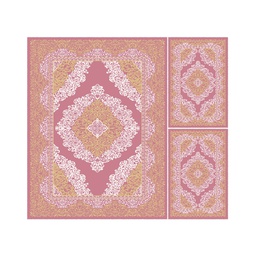 ISHRAK 85050 (Rectangulaire, ( T 140X220 + 2T 60X110 ), BOIS DE ROSE)