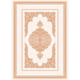 MADRID 92930 (Rectangulaire, 200X280, ECRU SHRINK - BRIQUE)