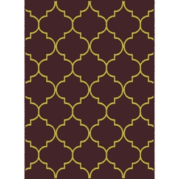 MELODIE 9789B (Rectangular, 190X275, MARRON CAFE_IVOIRE)
