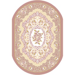 VALENCIA 92940 (Oval, 80X130, BOIS DE ROSE_CREME)