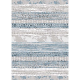 MADRID 99880 (Rectangular, 200X280, SHRINK GRIS CLAIR / BLEU TRQ)