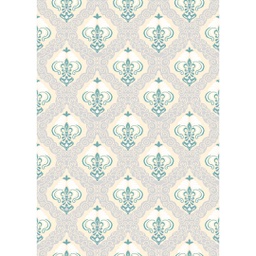 MADRID A0120 (Rectangular, 200X280, ECRU SHRINK / BLEU TURQUOISE)
