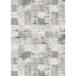 MADRID A0240 (Rectangulaire, 200X280, ECRU SHRINK  - GRIS FONCÈ)