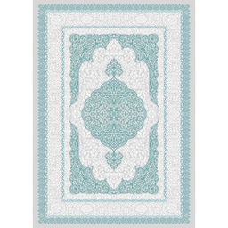 MADRID 92930 (Rectangulaire, 200X280, SHRINK GRIS CLAIR / BLEU TRQ)
