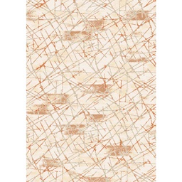 MADRID 99760 (Rectangular, 200X280, ECRU SHRINK - BRIQUE)