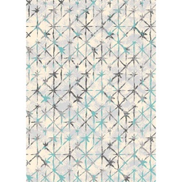 MADRID 99850 (Rectangular, 200X280, SHRINK GRIS CLAIR / BLEU TRQ)