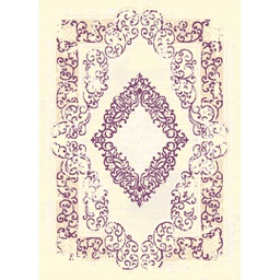 OZEL 96710 (Rectangulaire, 200X280, ECRU SHRINK_VIOLET)
