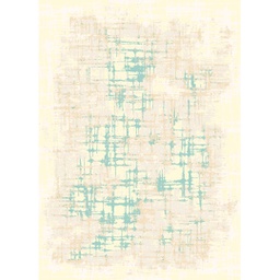 OZEL 97560 (Rectangulaire, 200X280, ECRU SHRINK_BLEU)