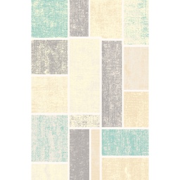 OZEL 97551 (Rectangular, 200X280, ECRU SHRINK_BLEU)