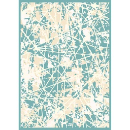 ANKARA 8888K (Rectangulaire, 200X280, BLEU TURQUOISE)