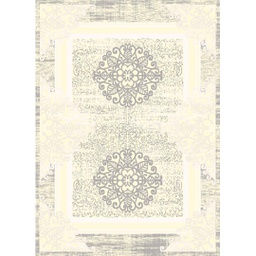 OZEL 96740 (Rectangulaire, 200X280, ECRU SHRINK  - GRIS FONCÈ)