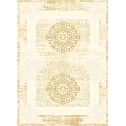 OZEL 96740 (Rectangular, 200X280, ECRU SHRINK_MARRON MIEL)