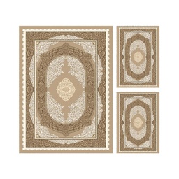 ميلودي 89051 (مستطيل, ( T 130X220 + 2T 60X110 ), عاجي /عاجي)