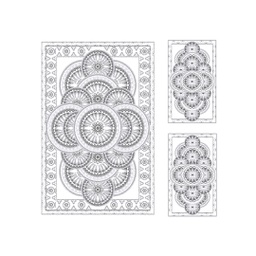 AZHAR A1820 (Rectangulaire, ( T 150X220 + 2T 60X110 ), BLANC CASSE)