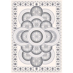 AZHAR A1821 (Rectangulaire, 190X270, BLANC CASSE)