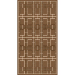 ميلودي 9796B (مستطيل, 190X400, بني باهت / عاجي)