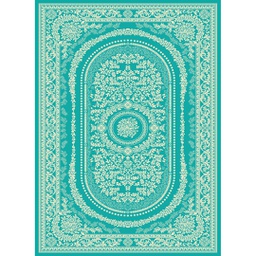 NOUR 95280 (Rectangulaire, 200X275, VERT TURQUOISE)