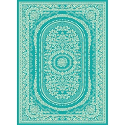 NOUR 95280 (Rectangulaire, 200X275, VERT TURQUOISE)