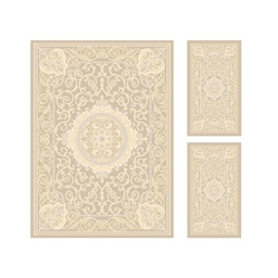 VALENCIA 5113A (Rectangular, ( T 160X220 + 2T 60X110 ), IVOIRE CLAIRE_CREME)