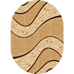 NOUR 96593 (Oval, 160X230, MARRON MIEL)