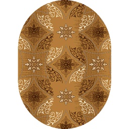 NOUR 95313 (Oval, 160X230, MARRON MIEL)