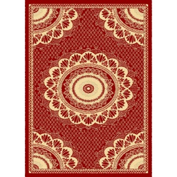 MELODIE 86624 (Rectangulaire, 165X230, BORDEAUX_CREME)