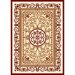 VALENCIA 92583 (Rectangular, 200X280, BORDEAUX_CREME)