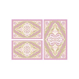 BRAGA 95660 (Rectangulaire, ( T 80X130 + 2T 65X100 ), BOIS DE ROSE)