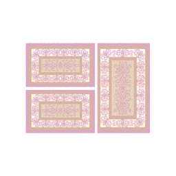 BRAGA 98740 (Rectangular, ( T 80X130 + 2T 65X100 ), BOIS DE ROSE)