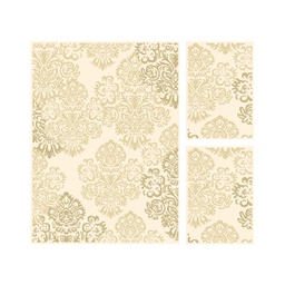 MADRID 93640 (Rectangulaire, ( T 160X220 + 2T 60X110 ), ECRU SHRINK - BEIGE)