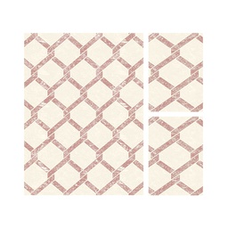 MADRID A0960 (Rectangular, ( T 160X220 + 2T 60X110 ), ECRU SHRINK_BOIS DE ROSE)