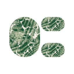ANKARA 79910 (Oval, ( O 100X130 + 2O 60X100 ), VERT EMERAUDE)