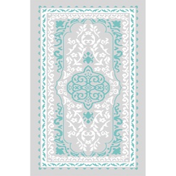 MADRID 92930 (Rectangulaire, 60X110, SHRINK GRIS CLAIR / BLEU TRQ)