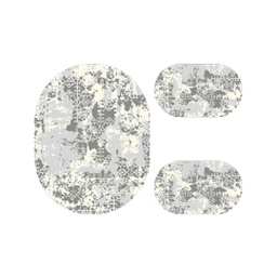 SUGUT 90910 (Oval, ( O 100X130 + 2O 60X100 ), GRIS CLAIRE)