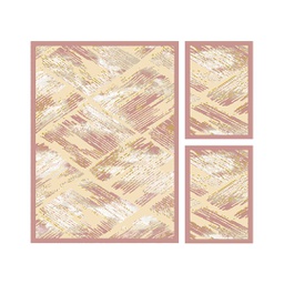 VALENCIA 76600 (Rectangulaire, ( T 160X220 + 2T 60X110 ), BOIS DE ROSE_CREME)